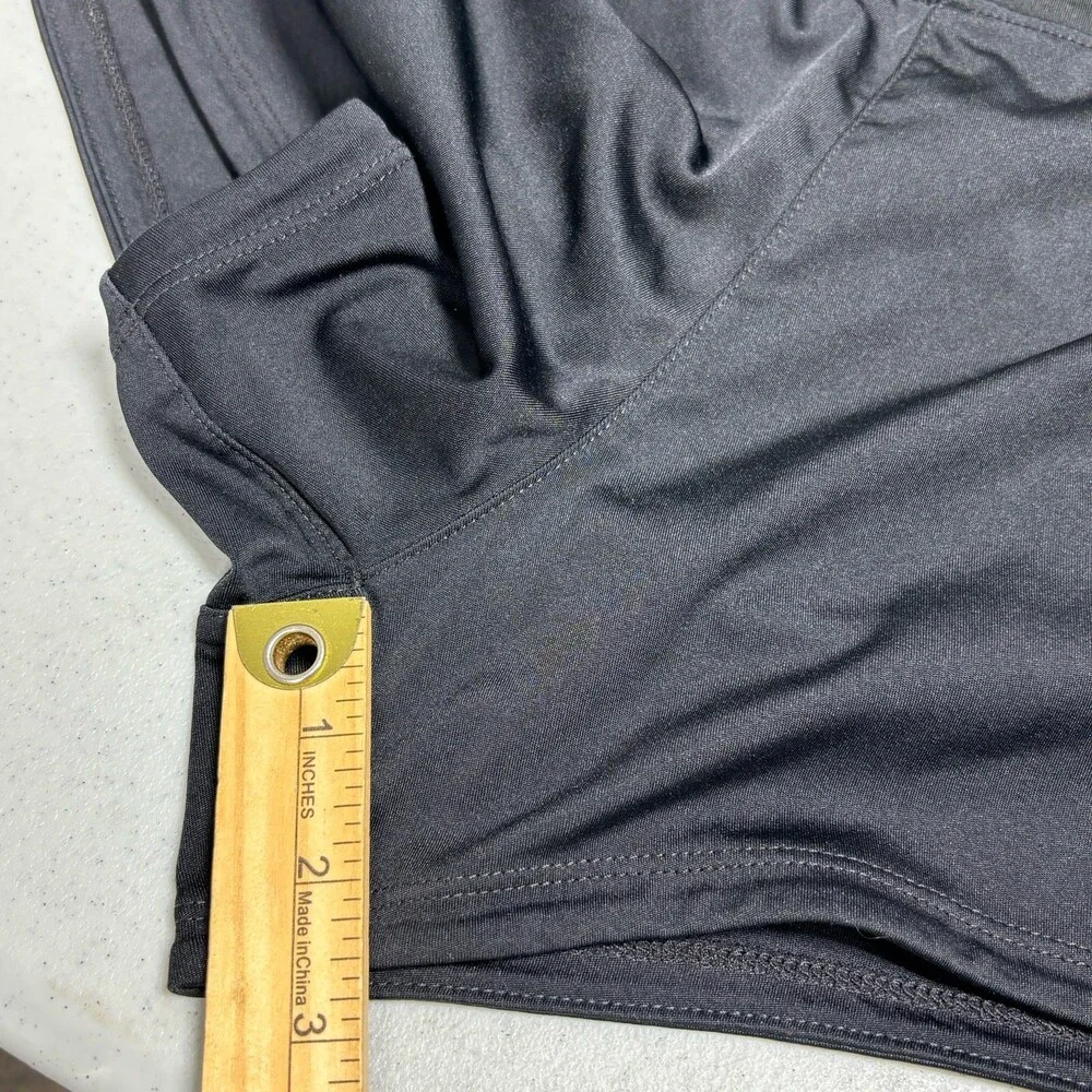 Nike Dri-FIT Black Running Shorts Drawstring White Swoosh